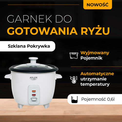 AD 6418 Garnek do gotowania ryżu - 0,6 L - obrazek 14
