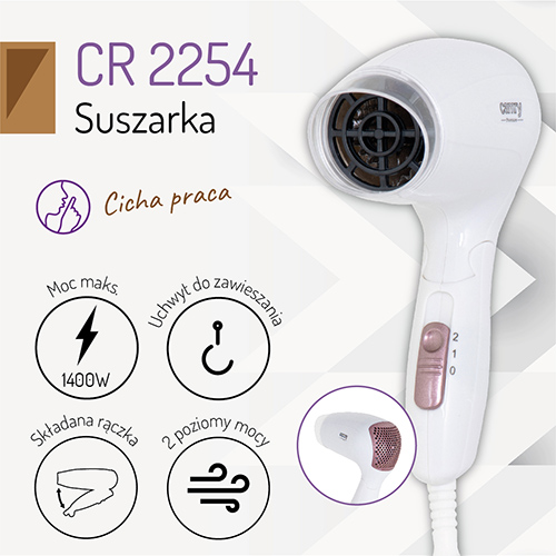 CR 2254 Suszarka 1200W - obrazek 12