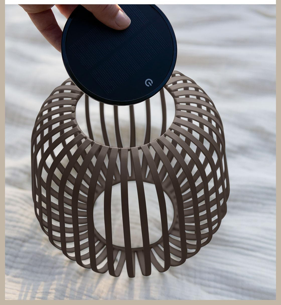 Lampa solarna zewnętrzna LUUK LIFESTYLE S1829-17 IP44 72h światło brązowa - obrazek 2