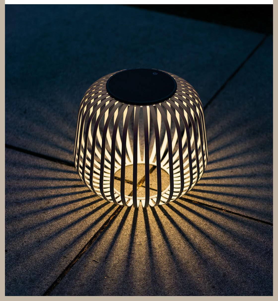 Lampa solarna zewnętrzna LUUK LIFESTYLE S1829-17 IP44 72h światło brązowa - obrazek 5