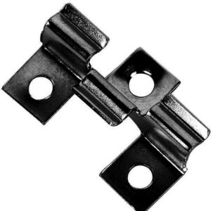 Klipsy tarasowe montażowe TWSOUL WPC 6.5 mm czarne ze stali nierdzewnej, 100 szt
