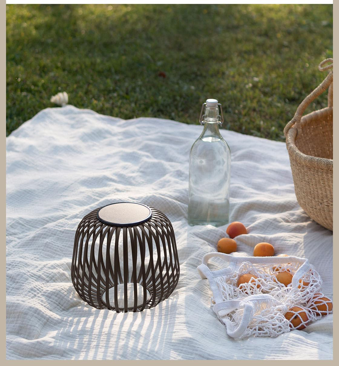 Lampa solarna zewnętrzna LUUK LIFESTYLE S1829-17 IP44 72h światło brązowa - obrazek 4