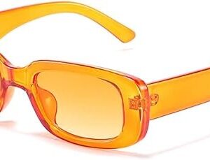 Okulary przeciwsłoneczne retro prostokątne RUNHUIS unisex małe kwadratowe vintage